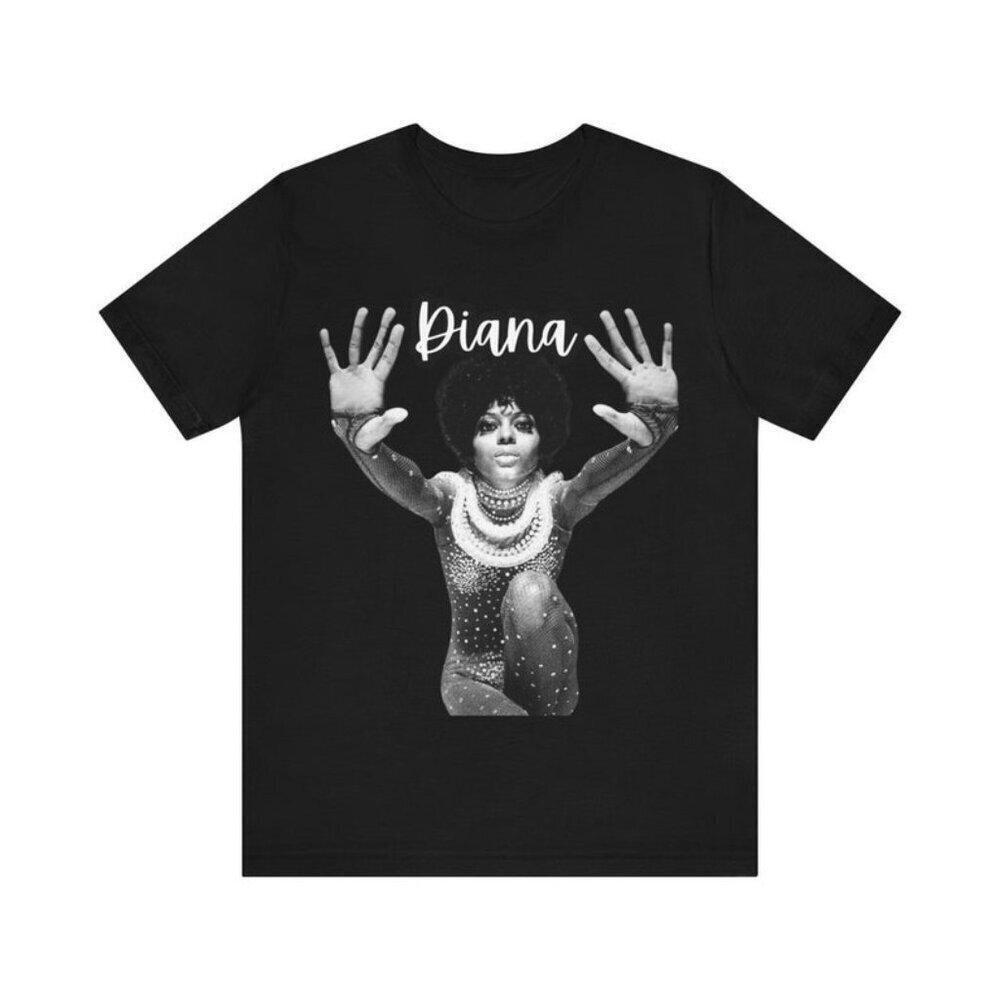 Diana Ross Iconic Soul Diva Photoshoot Music Fan Graphic T Shirt